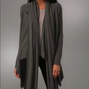 Cashmere open front cardigan